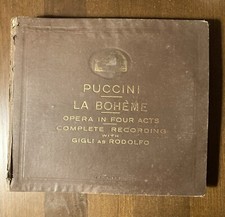 Registrazione originale Boheme alla Scala 1938, 78 Giri