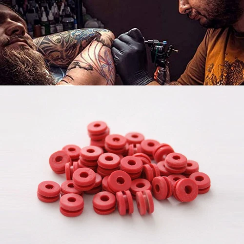 100 Pcs Full Grommets Nipple Tattoo Supplies Machine Parts Rubber image 6