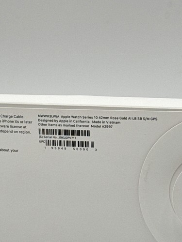 Apple Watch Series 10 42mm GPS Rose Gold w/ S/M Light Blush Band MWWH3LW/A - Zdjęcie 4 z 6