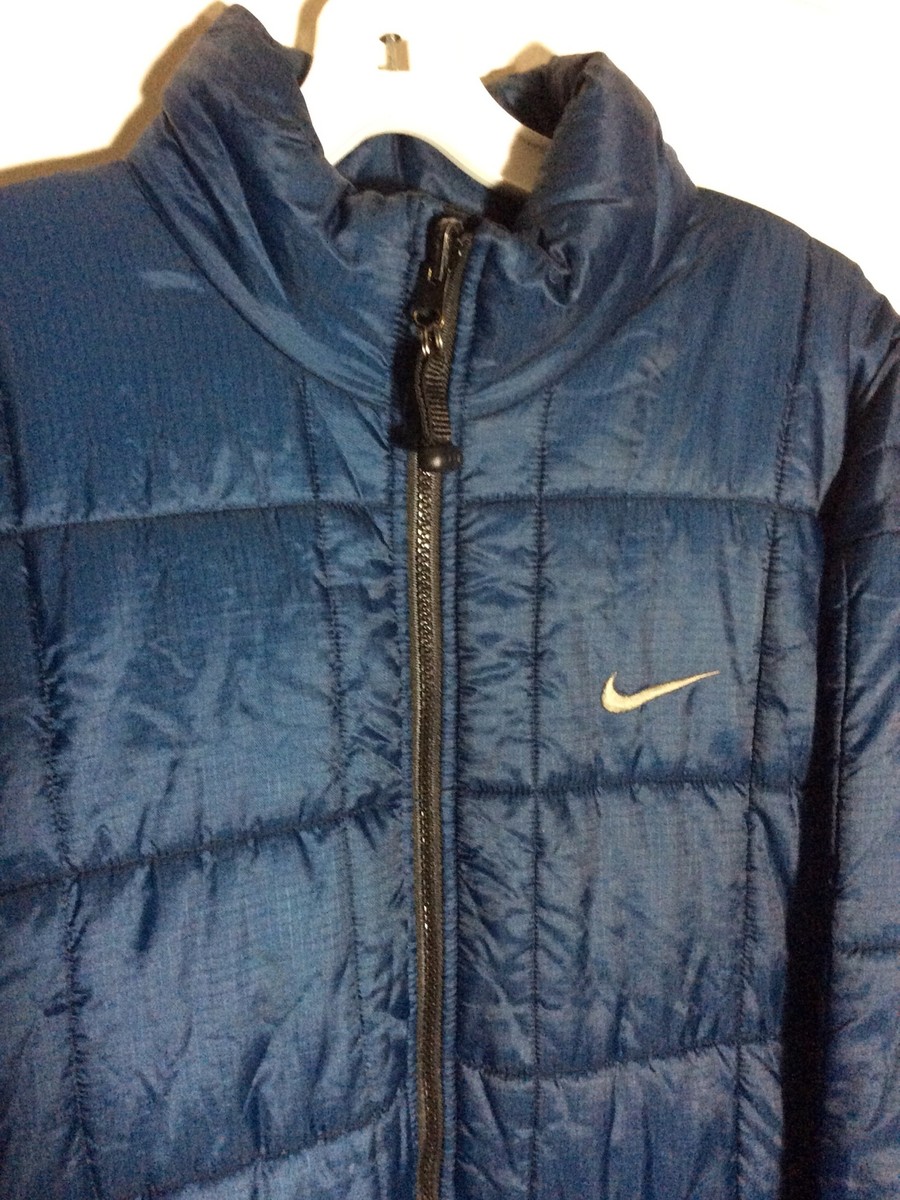 VTG Nike ACG Primaloft Puffer Jacket BLUE Size LARGE HTF | eBay