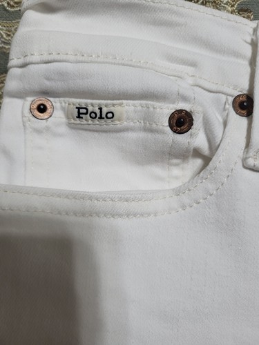 Polo Ralph Lauren Big Boys Sullivan Slim Stretch Denim Shorts Size 14 White - Picture 6 of 11