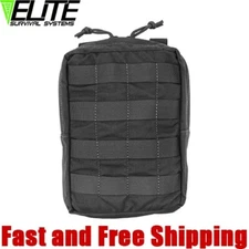 Elite Survival Systems Tactical MOLLE General Utility Pouch- Medium- Black
