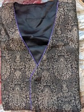 Purple and Black Suit 4 piece Elegant Wear