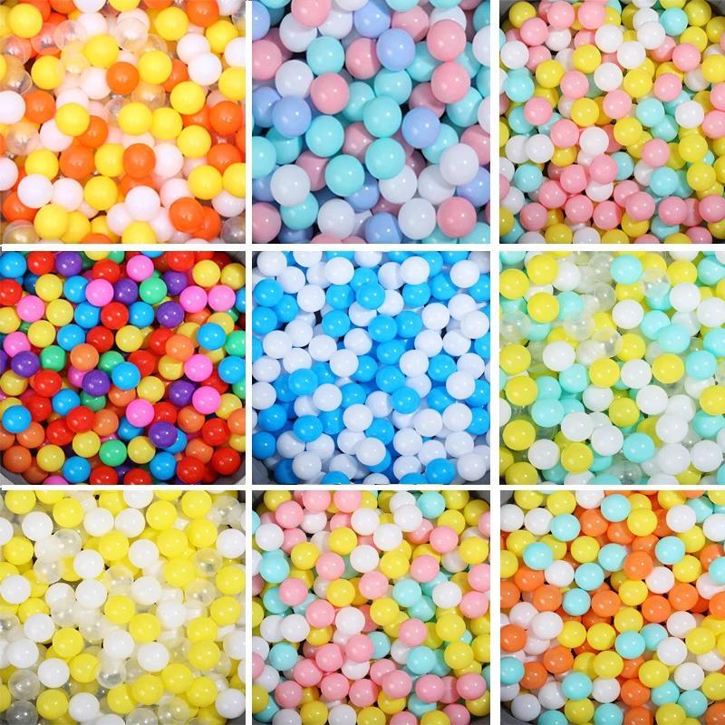 Juego de 100 piezas de bolas de océano suaves coloridas de 5,5 cm para jugar a la piscina para bebés niños