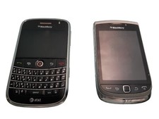 Lot Of 2 BlackBerry- AT T Smartphones Untested-Parts Or Repairs-May Work