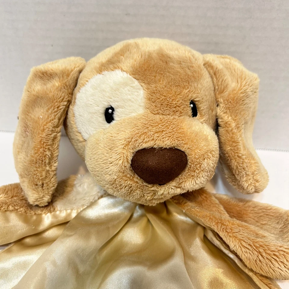 Manta de seguridad para perro de felpa marrón Gund Spunky Huggybuddy Lovey peluche Foto 2 de 4