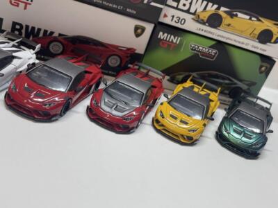 Mini GT Lamborghini Huracan LBWK 7-piece rare set #PGESQI Mint JPN