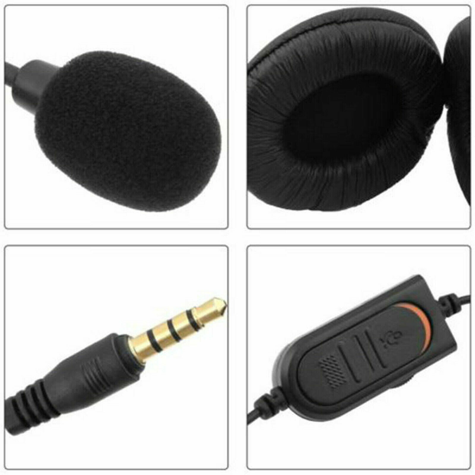 Gaming Headset For Xbox One PS-4 PS-5 Laptop PC 3.5mm Mic Headphones