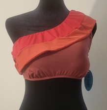 Mynah Brand, Apple Color, Size SM - Off Shoulder Bikini Top, Women, 84 Nylon