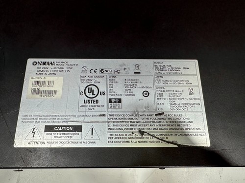 Yamaha I/O Rack 32x16 Remote Stage Box Rio 3224-D (TRUEHEARTSOUND) - Picture 10 of 10