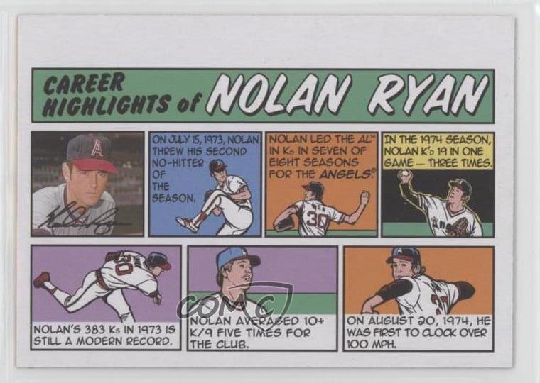 2022 Topps Heritage High Number 1973 Topps Comics Nolan Ryan #73TC-29 HOF