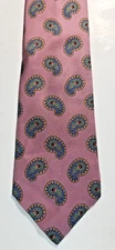 Ferrell Reed Designer Men's Necktie All Silk Paisley Made by Hand in America