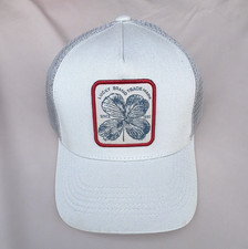 Lucky Brand White Gray Adjustable Mesh Back T...