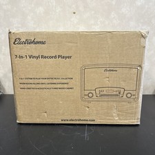 Electrohome Vinyl Record Player - Turntable, Bluetooth, Radio, CD, Vinyl to MP3