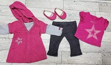 American Girl Doll Star Hoodie Outfit + AG Place Mall Of America Pink Shirt