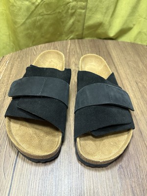 Birkenstock キョウト　42 BIRKENSTOCK Black Kyoto Suede Sandals Size 42 Ladies 11 Mens 9 | eBay