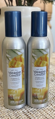 #ad Yankee Candle Starfruit amp; Sunshine Concentrated Room Spray X2 New Release $18.50