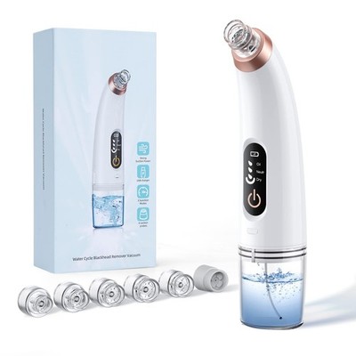 Blackhead Remover Pore Vacuum, Water Circulation Black Head Extractions 6PCS
