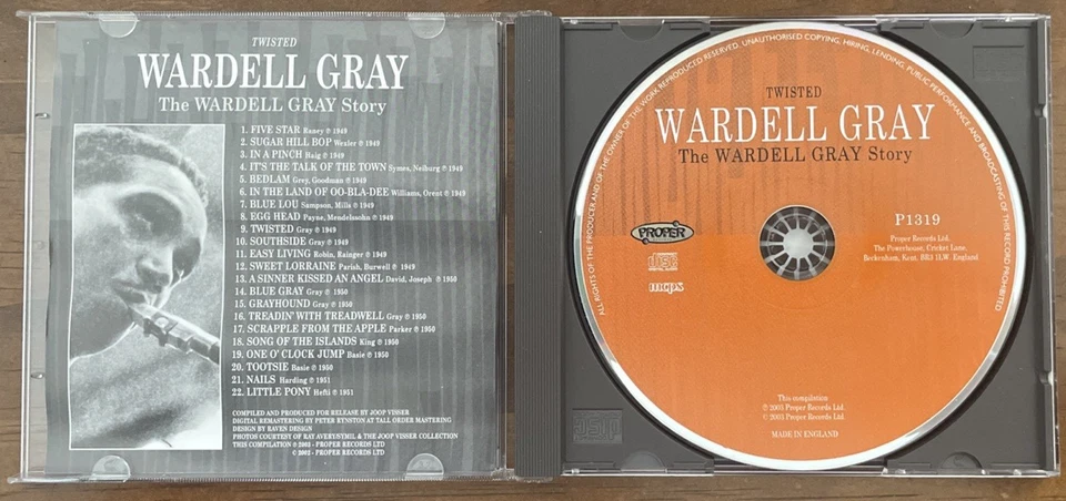 Wardell Gray - "Twisted The Wardell Gray Story" CD Rare OOP CD Proper Records UK - Image 2 of 4