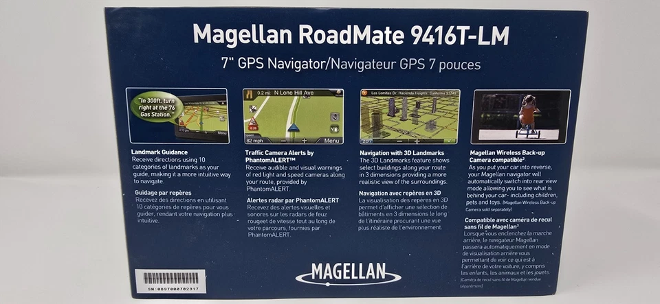 Magellan RoadMate 9416T-LM Vehicle Mountable 7" GPS Navigator - Image 3 of 4