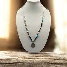 Fun Magnifier Multicolor Opera Necklace