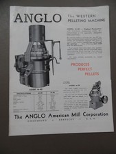 c.1940 ANGLO AMERICAN MILL CORP Catalog Brochure Hammer Mill Hay Cutter Vintage