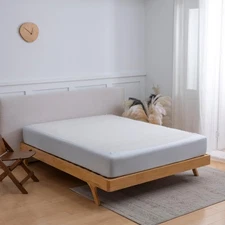 Box Spring Cover Queen Size, 4 Way Stretch Smooth and Elastic Queen, White 