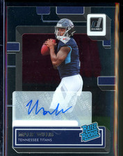 MALIK WILLIS Rookie Card Auto Autograph 2022 Panini Clearly Donruss RC #53