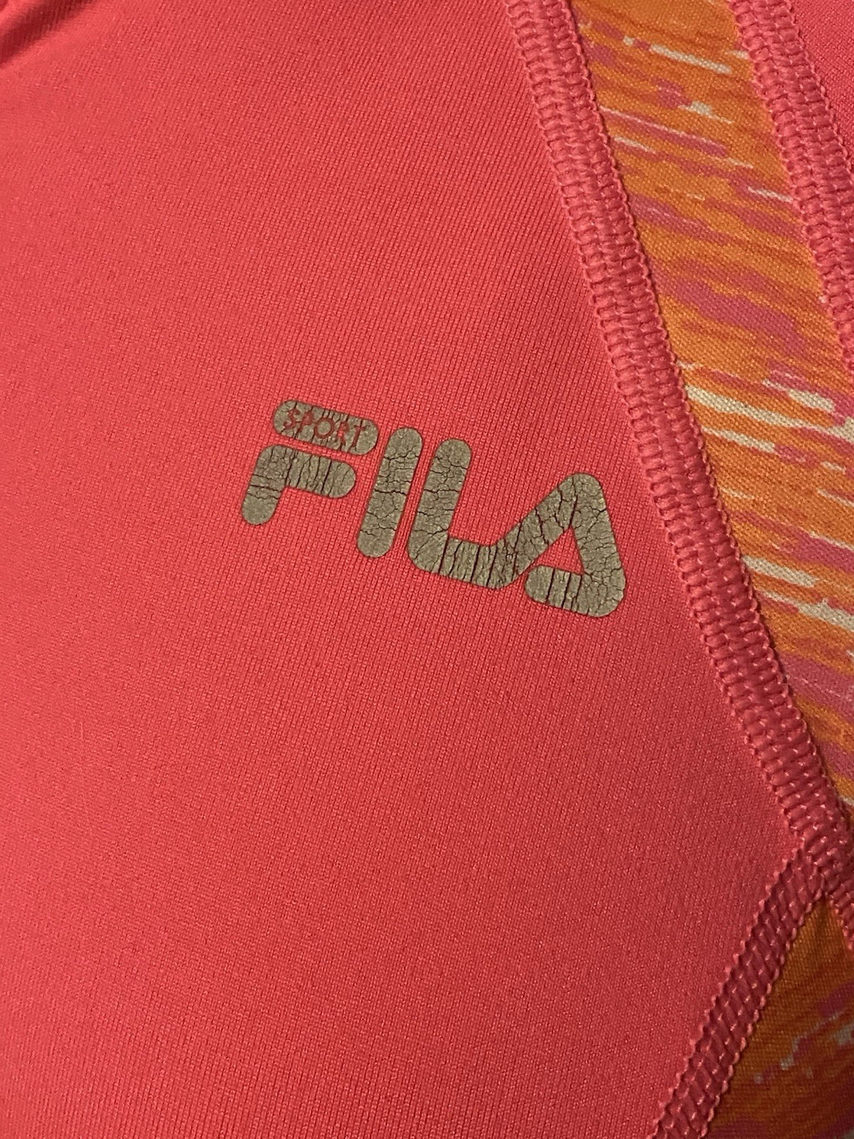 GIACCA SPORTIVA FILA SPORT 1 4 ZIP DAVANTI ROSA CALDO Taglia L