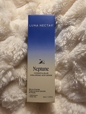 Luna Nectar Neptune Hydrate & Blur Hyaluronic Acid Serum 1.01 fl oz NIB