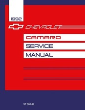 1992 Chevrolet Camaro Service Manual 1992 Chevrolet Camaro Service Manual