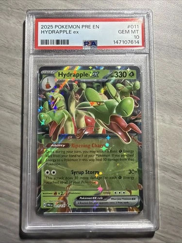 2025 POKEMON PRE EN-PRISMATIC EVOLUTIONS #011 HYDRAPPLE EX PSA 10 Gem