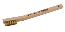 Forney 70490 Brass Wood Handle Scratch Brush 0.006 Wire x 7-3/4 L in.