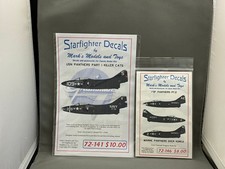 Starfighter Decals F9F Panter Decal Lot: 72-141  72-146