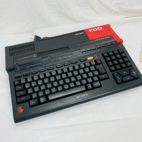SONY HB-F1XD MSX2 Home Computer Console FDD Manual Retro Untested Junk Japan