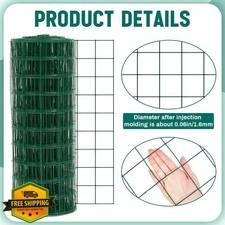 Gisafai 3x100 ft Galvanized Welded Wire Fence Dog Chicken Deer Garden Border ...