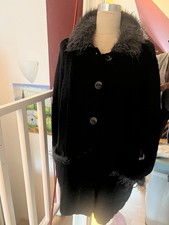 Handarbeit Strickjacke, Longjacke, Selbstgestrickt,  Zopfmuster, Bouclé 42-44