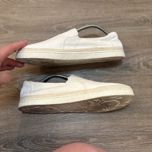 Roxy Shoes Slip-on Cream Fabric Low Top Round Toe Comfort Women’s Size 10 Boho - Picture 5 of 12