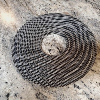 1 pcs, 10'' x 3'' subwoofer spider multi layer Nomex STIFF LONG throw, white mesh!