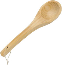 Sauna Bucket and LADLE Set Handmade Wooden Spoon -Surface, Comfortable Handle -