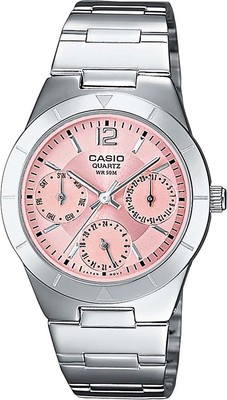 Casio Damenmultifunktionsuhr LTP-2069D-4AVEG Silber Edelstahl 31mm B-WARE
