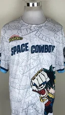 Sugar Land Space Cowboys Jersey Anime Night Men’s XL My Hero Academia Midoriya