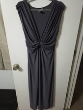 Women's Gray Sleeveless Dress Size 1X By Paper Doll