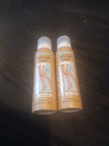 2PK Sally Hansen Airbrush Legs Spray Light Glow 75mL NEW! WATER RESISTANT