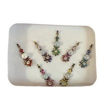 Indian Bollywood Bindi Body Jewel Self Adhesive, Crystal Forehead, Face Jewels