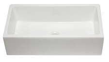 ALFI brand AB3618HS 36" Farmhouse Single Basin Fireclay Kitchen - White