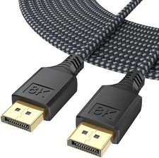 Displayport Cable 1.4 15FT, DP Cord 8K 60Hz, 4K 144Hz, 2K 240Hz