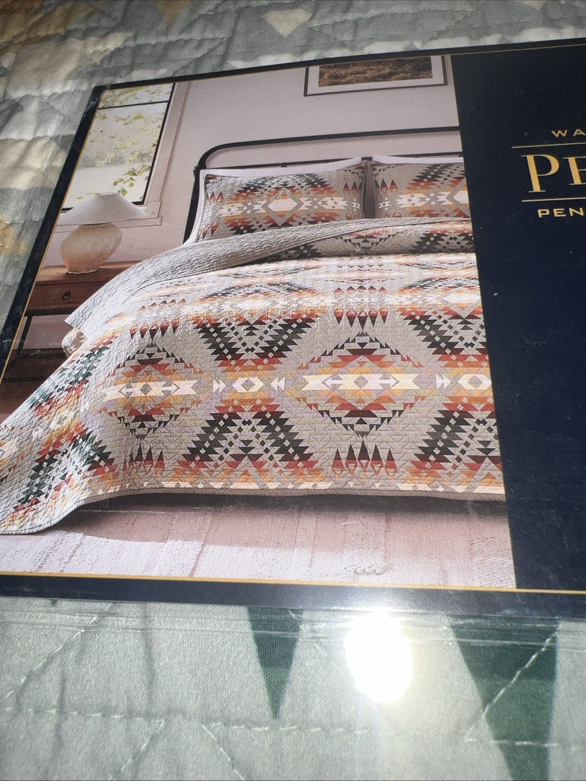 Pendleton Queen Coverlet Set Mission Trails Desert Sage Cott