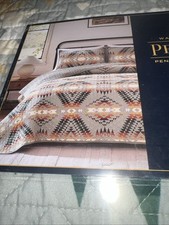 Pendleton Queen Coverlet Set Mission Trails Desert Sage Cotton New