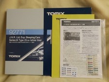 Tomix 92771 JNR 24 Series 25 Form 18100s Express Sleeping Car Set (Siler Band)